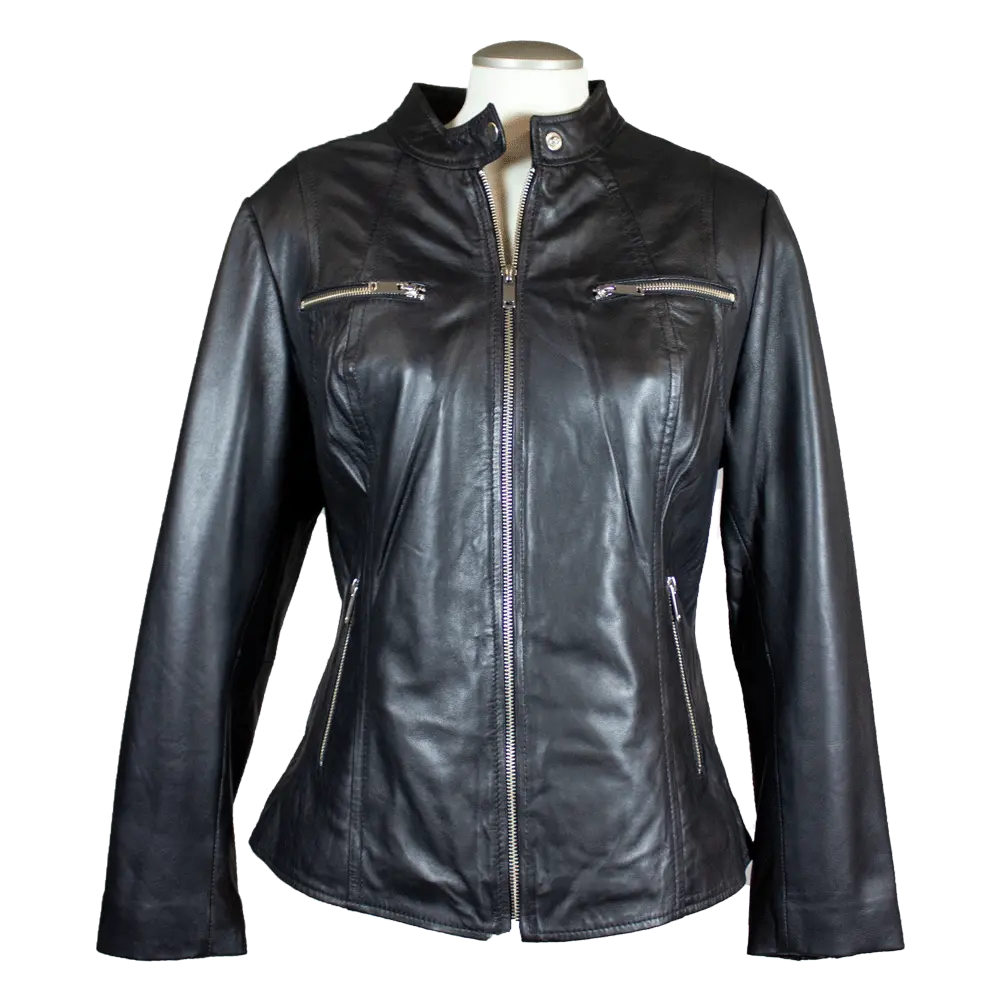 BOL Women's Zip Pocket Leather Jacket Women's Coats & Jackets Boutique of Leathers/Open Road