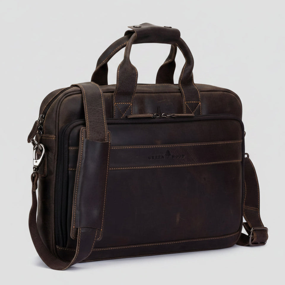Greenwood Leather 14" Laptop Bag