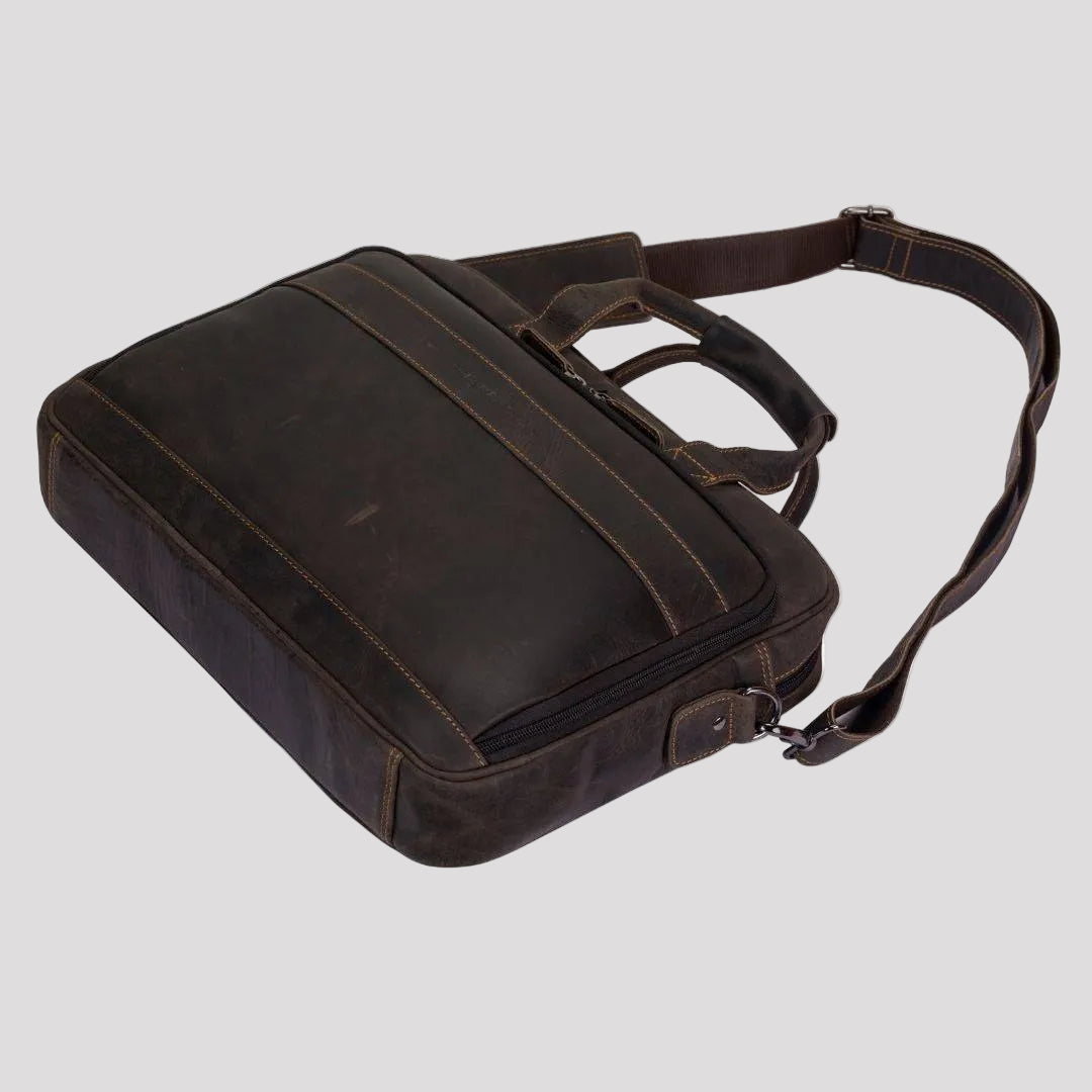Greenwood Leather 14" Laptop Bag - Boutique of Leathers/Open Road