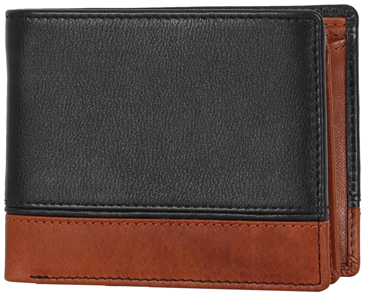 BOL Bi Fold Wallet Black/Brown Men's Wallets Boutique of Leathers/Open Road