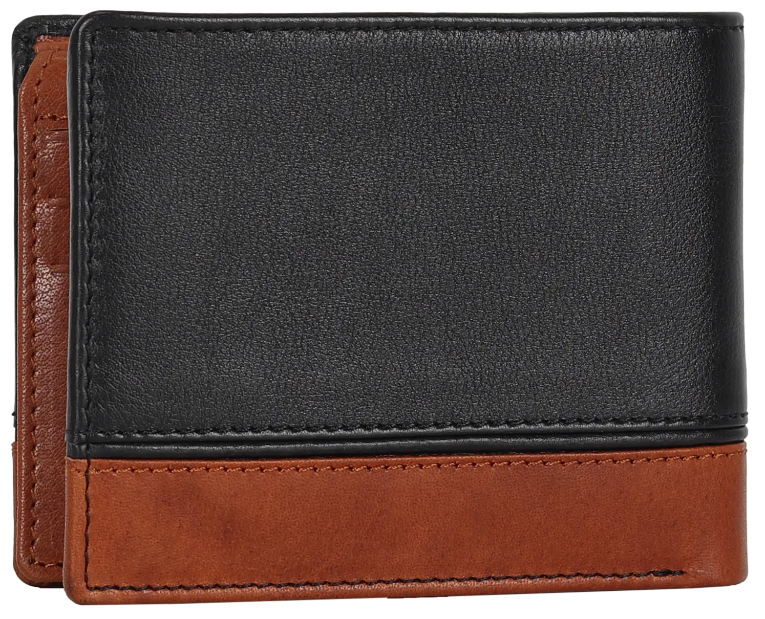 BOL Bi Fold Wallet Black/Brown Men's Wallets Boutique of Leathers/Open Road