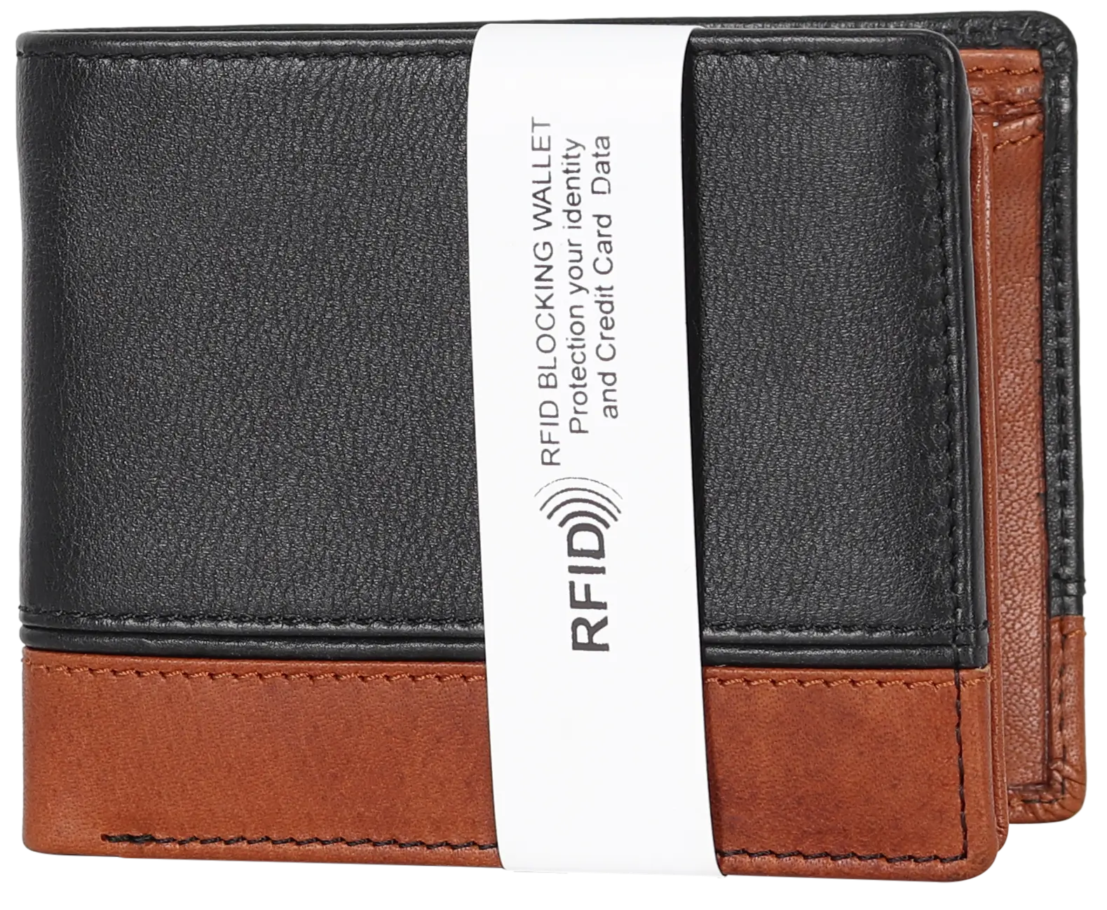 BOL Bi Fold Wallet Black/Brown Men's Wallets Boutique of Leathers/Open Road