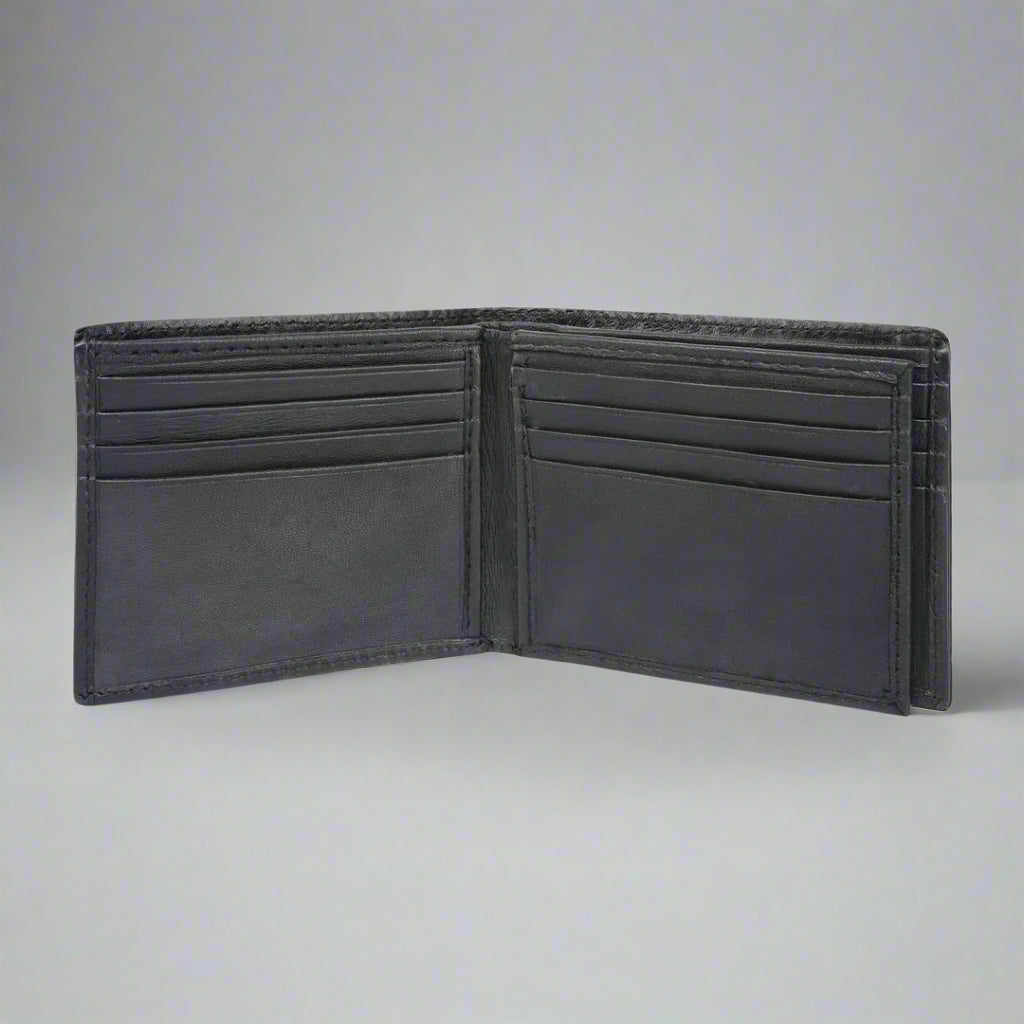 Greenwood Leather Men’s Wallet. Top-Grain, 13-Card Slim Design - Boutique of Leathers/Open Road