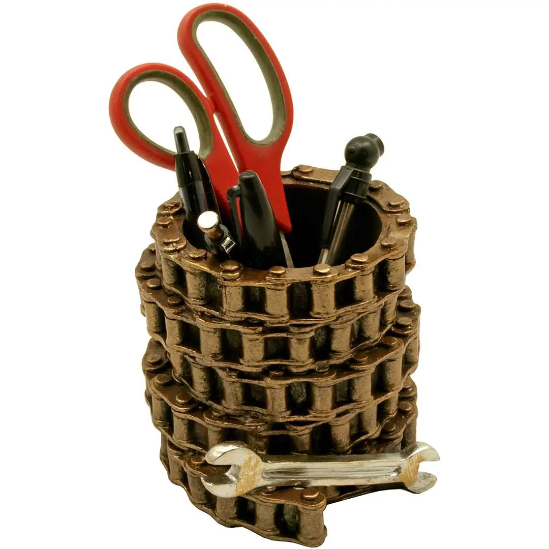 DWK Tools of the Trade Desktop Statue Pen and Pencil Holder - Boutique of Leathers/Open Road