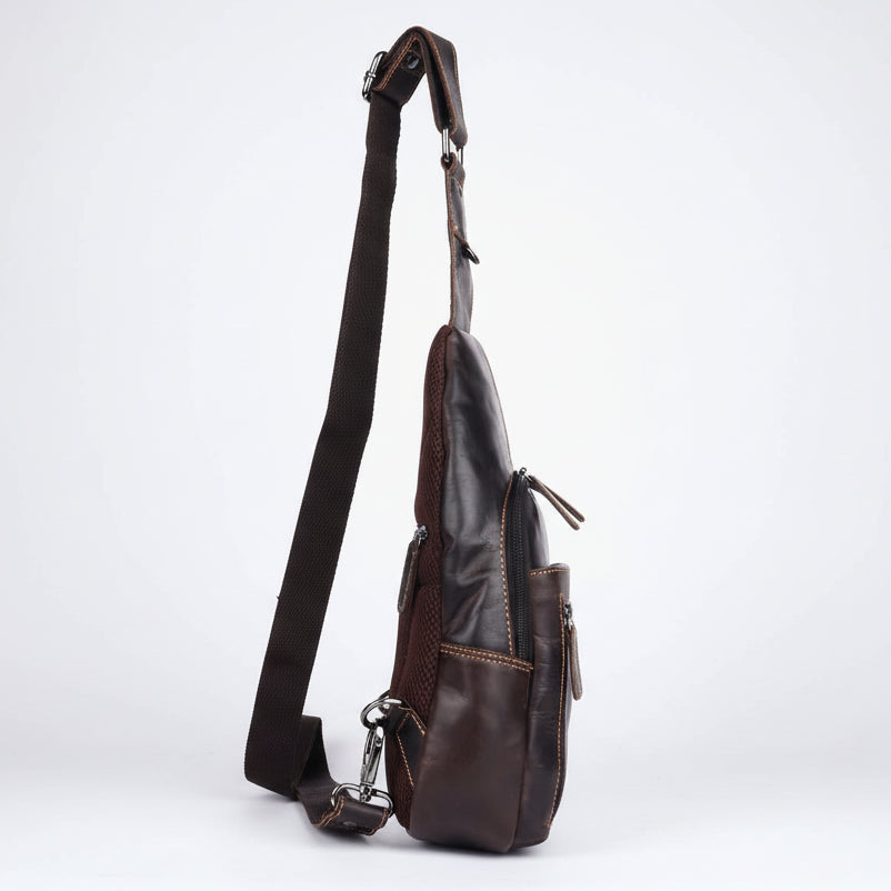 Greenwood Leather Crossbody Chest Bag - Boutique of Leathers/Open Road