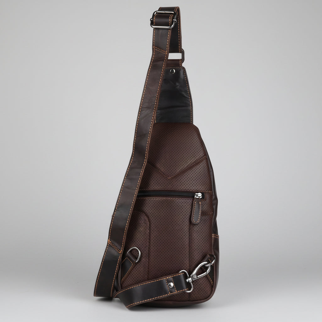 Greenwood Leather Crossbody Chest Bag - Boutique of Leathers/Open Road