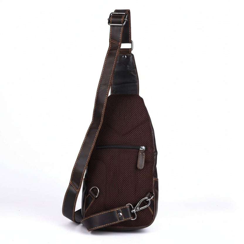 Greenwood Leather Crossbody Chest Bag - Boutique of Leathers/Open Road