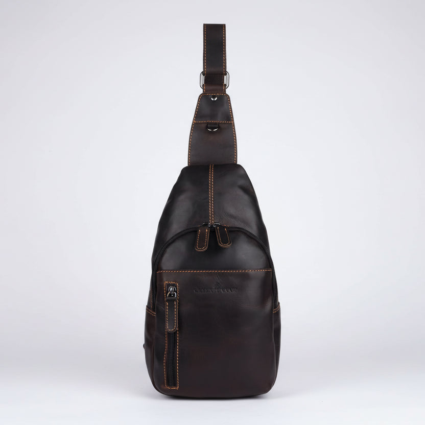 Greenwood Leather Crossbody Chest Bag - Boutique of Leathers/Open Road