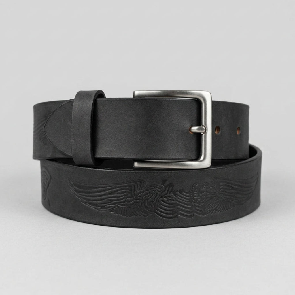 Engine Eagle Removable Buckle Leather Belt - Boutique of Leathers/Open Road