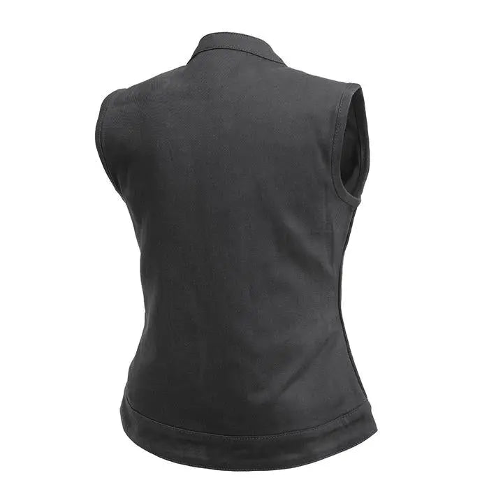 First MFG Co. Women's Lexy Motorcycle Twill Vest Women's Vests Boutique of Leathers/Open Road
