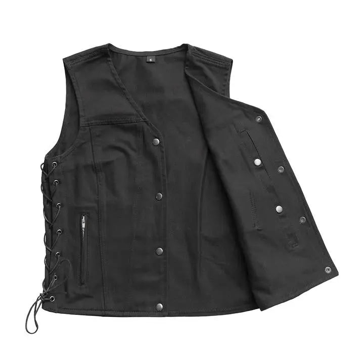 First MFG Co. Women's Tiff Motorcycle Twill Vest Women's Vests Boutique of Leathers/Open Road