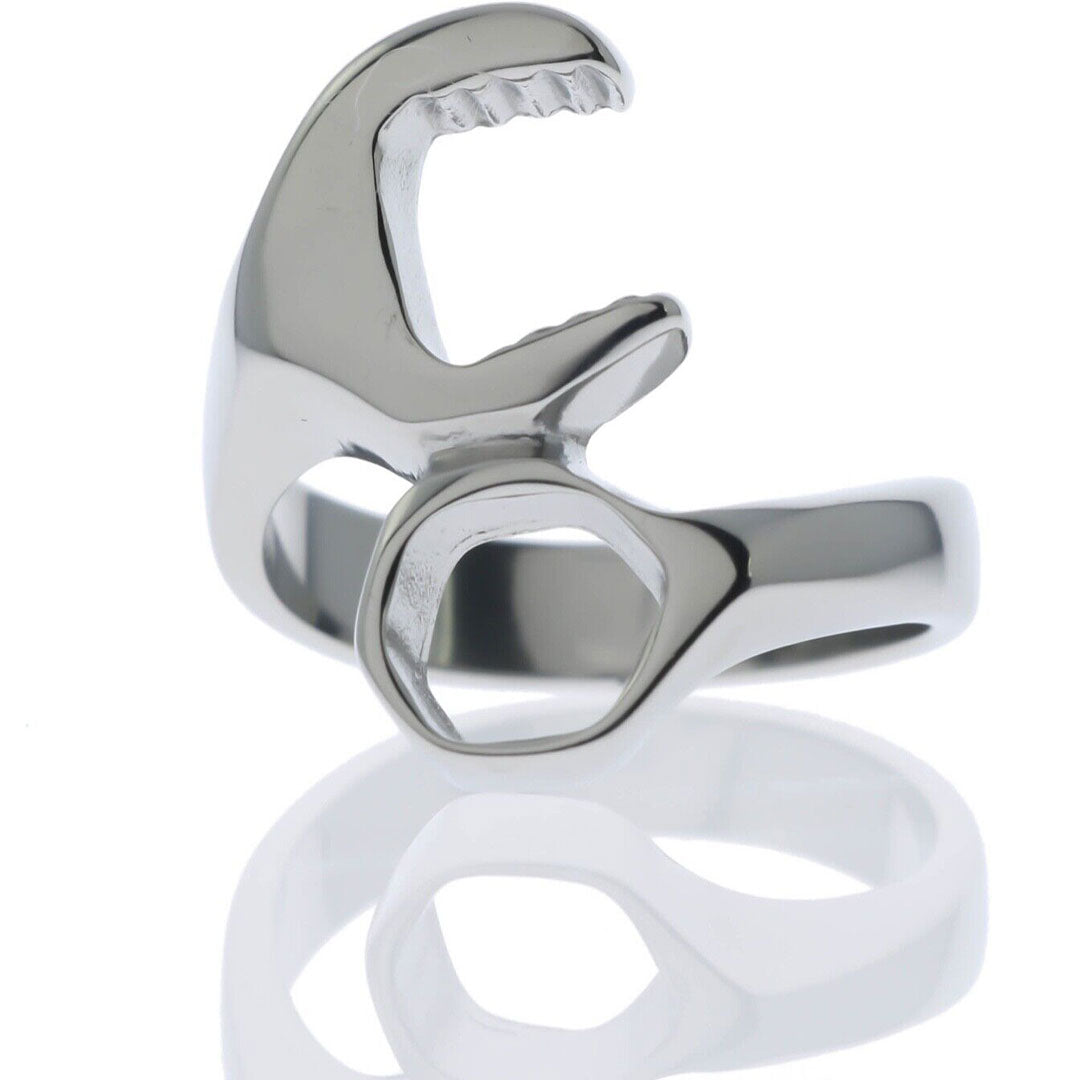 GoSteel Men's Biker Wrench Ring