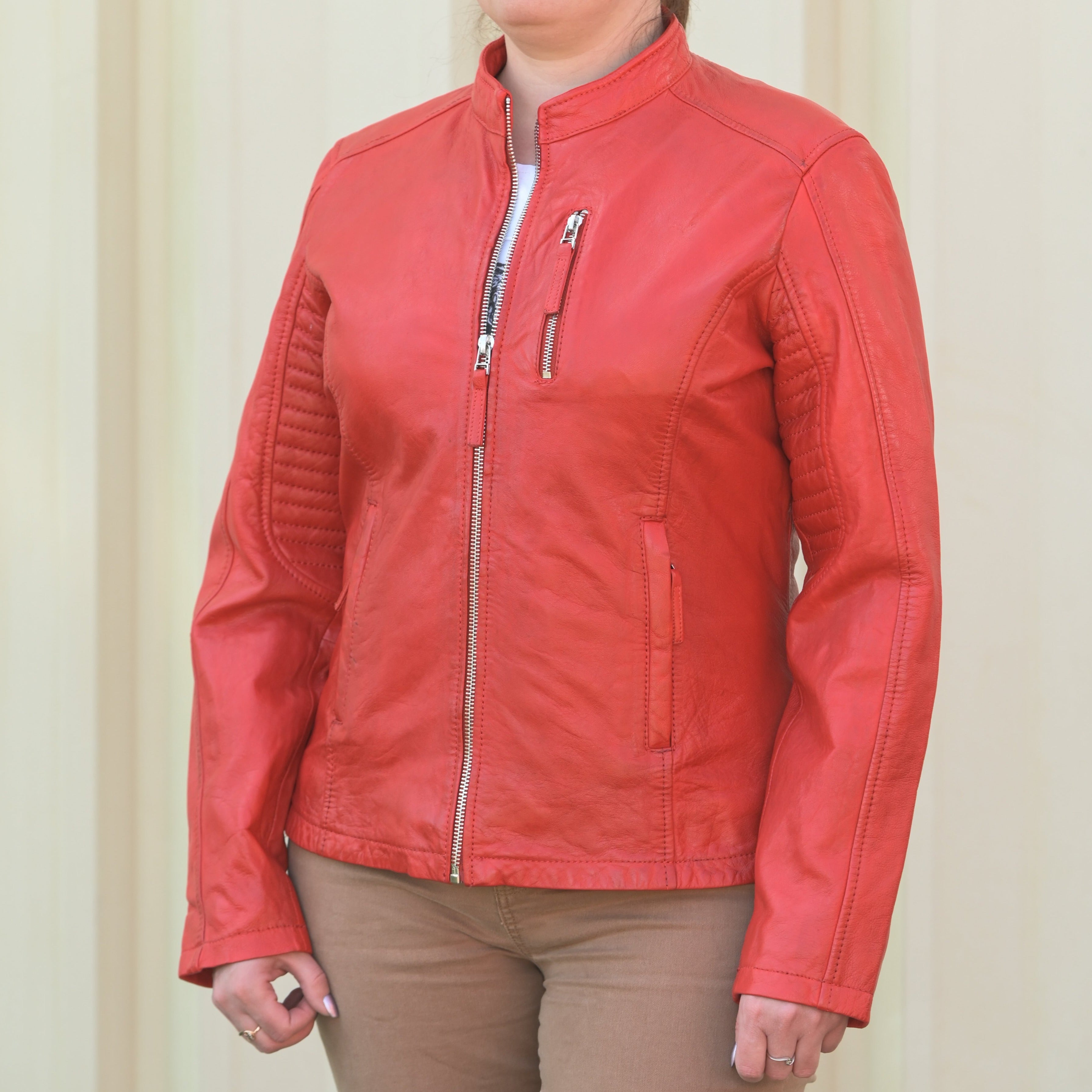 Women's Classic Leather Jacket - Boutique of Leathers/Open Road