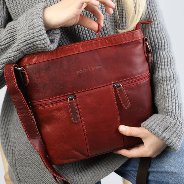Greenwood Leather Crossbody Bag - Boutique of Leathers/Open Road