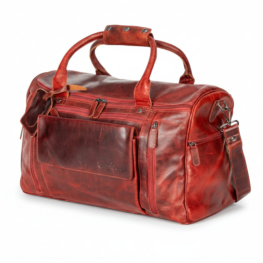Greenwood Leather Regina Large Travel Duffle Bag