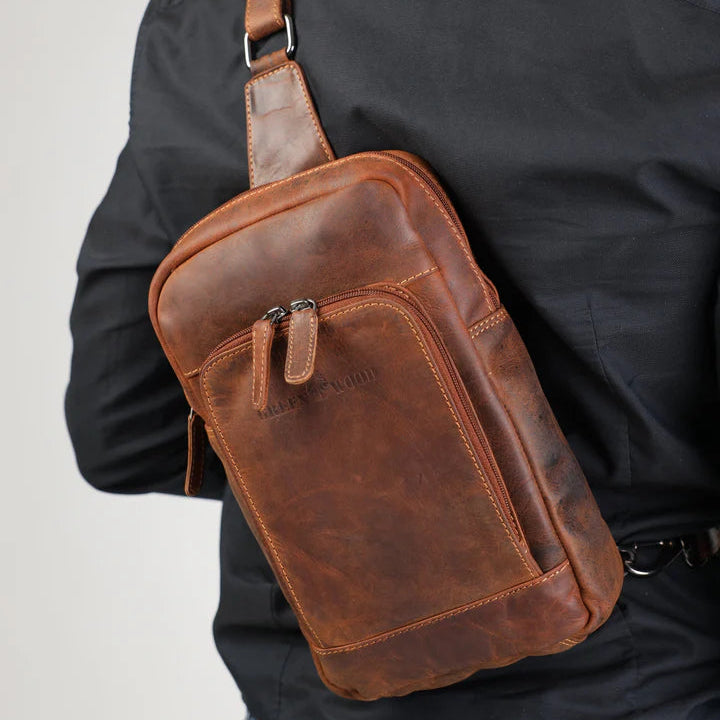 Greenwood Leather Hamilton Crossbody Bag Backpack