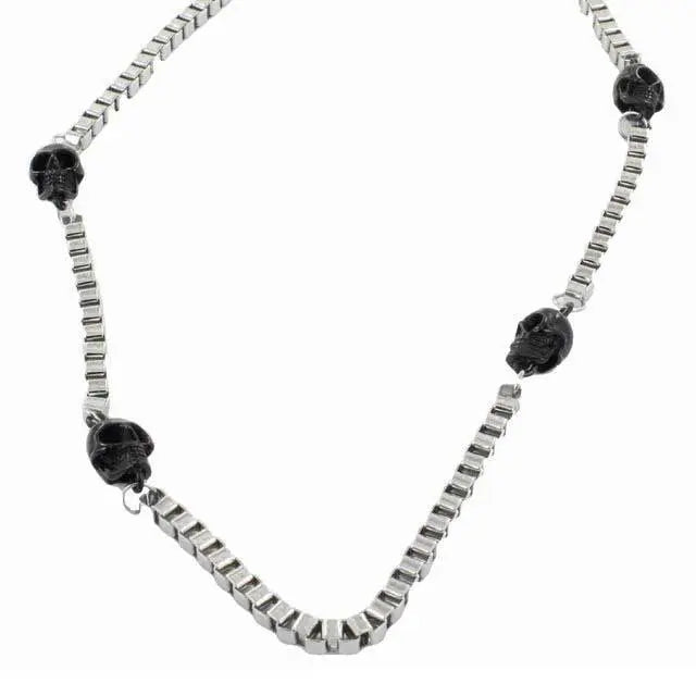 GoSteel Biker Skull Chain Necklace - Boutique of Leathers/Open Road