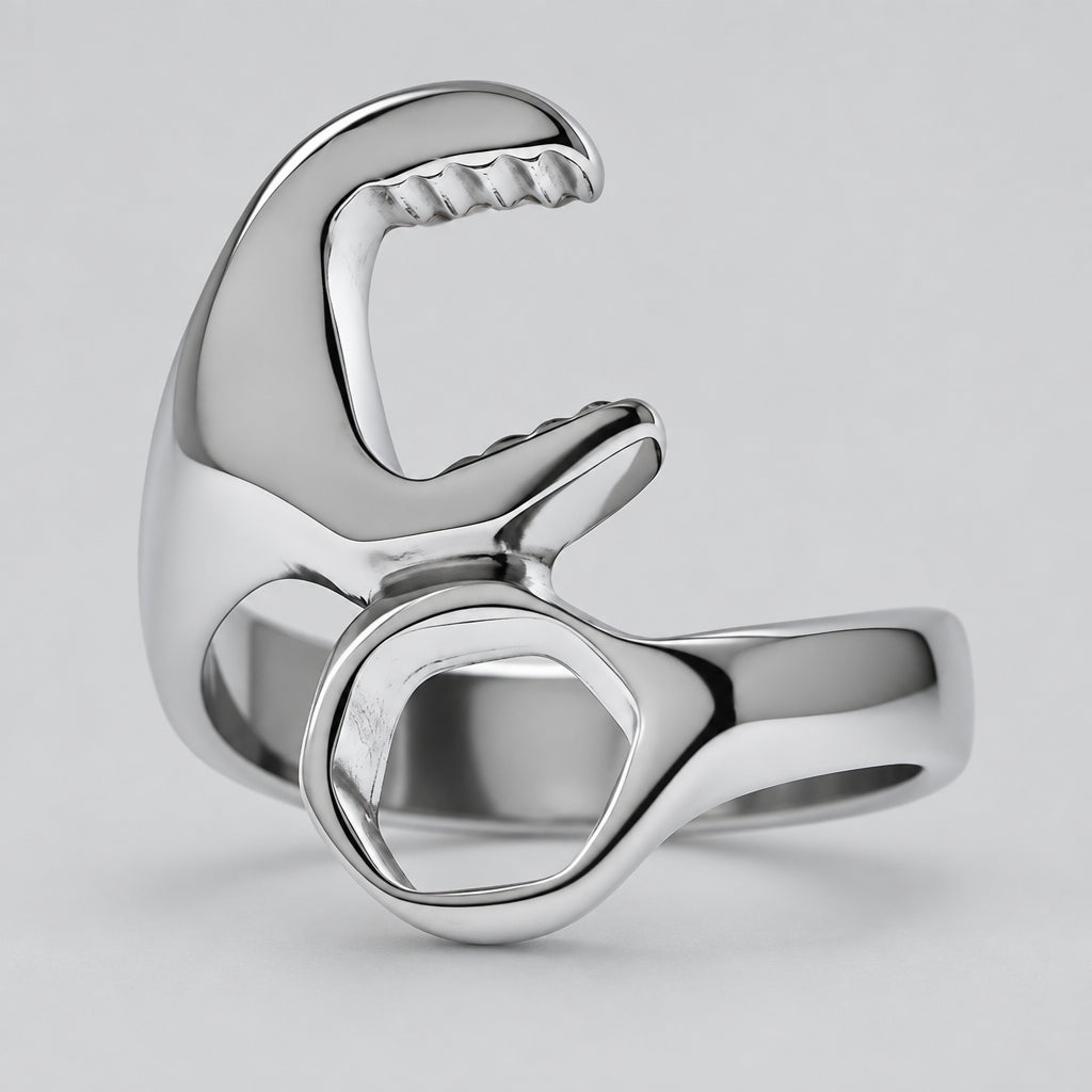 GoSteel Men's Biker Wrench Ring Men's Jewelry Boutique of Leathers/Open Road
