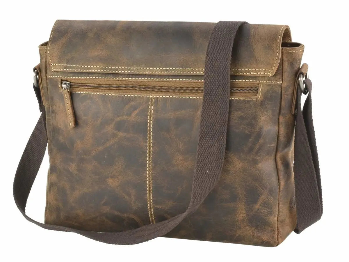 Greenbury Leathers Vintage Leather Shoulder Laptop Bag Backpacks & Messenger Bags Boutique of Leathers/Open Road
