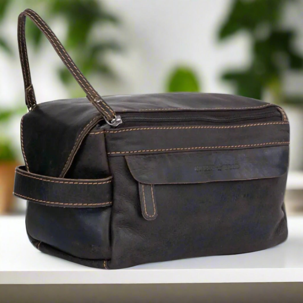 Greenwood Leather Darwin Travel Wash Bag Backpacks & Messenger Bags Boutique of Leathers/Open Road