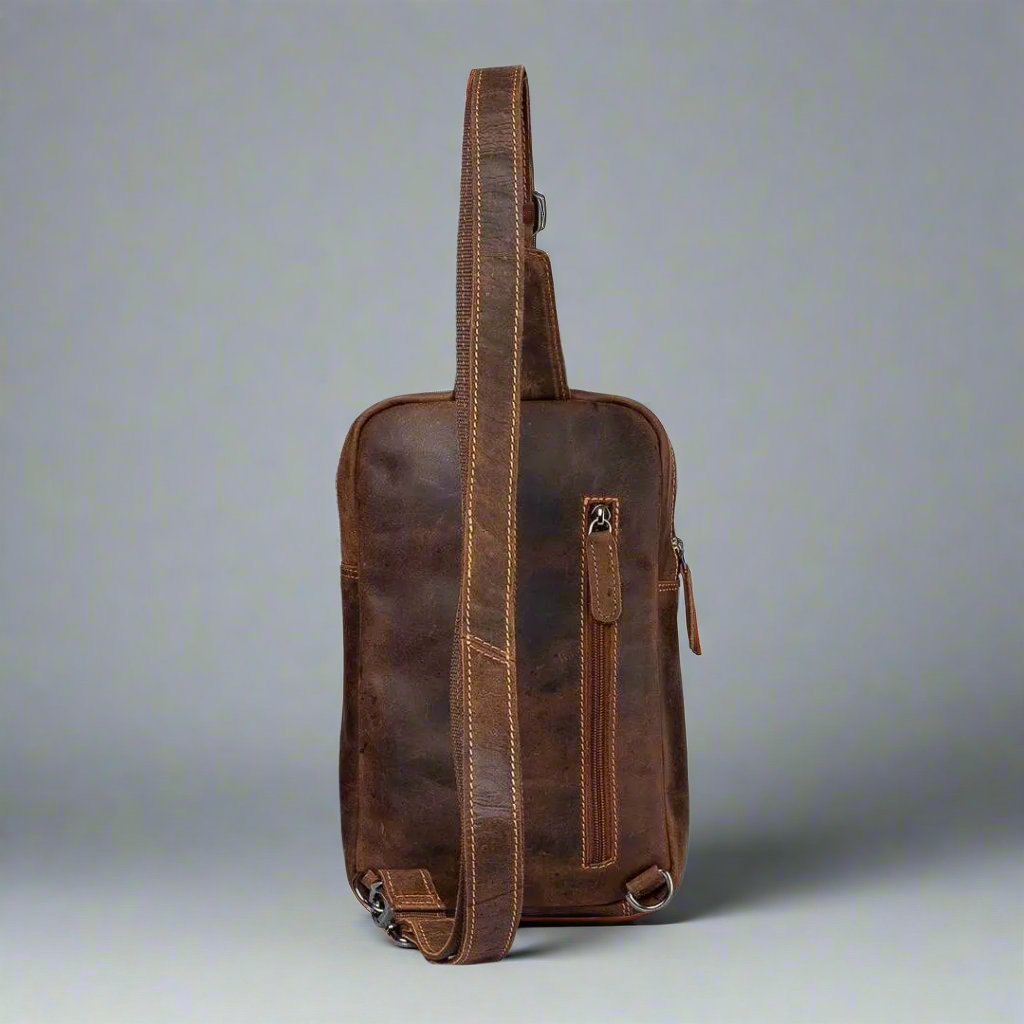 Greenwood Leather Hamilton Crossbody Bag Backpacks & Messenger Bags Boutique of Leathers/Open Road