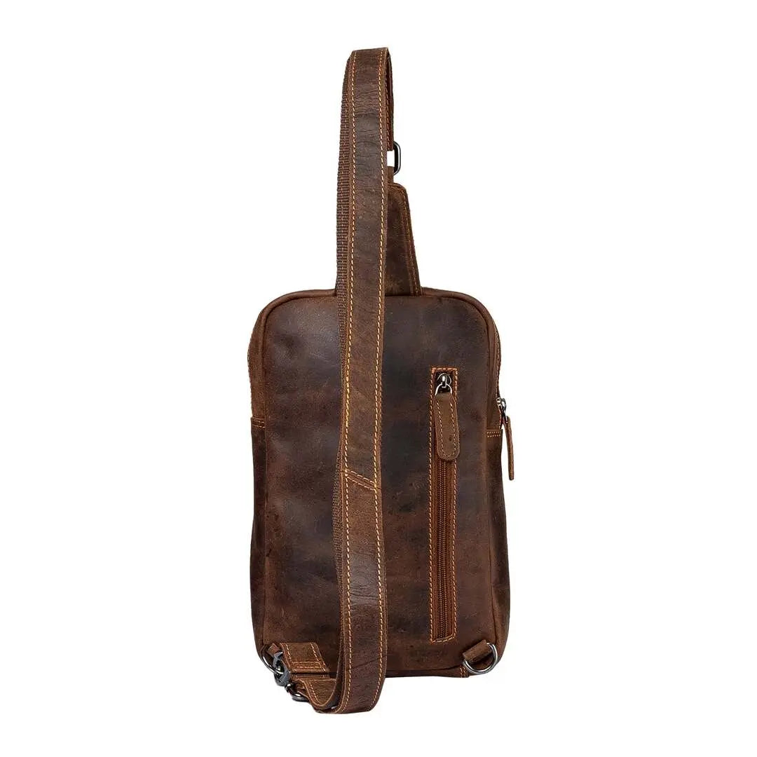 Greenwood Leather Hamilton Crossbody Bag Backpacks & Messenger Bags Boutique of Leathers/Open Road