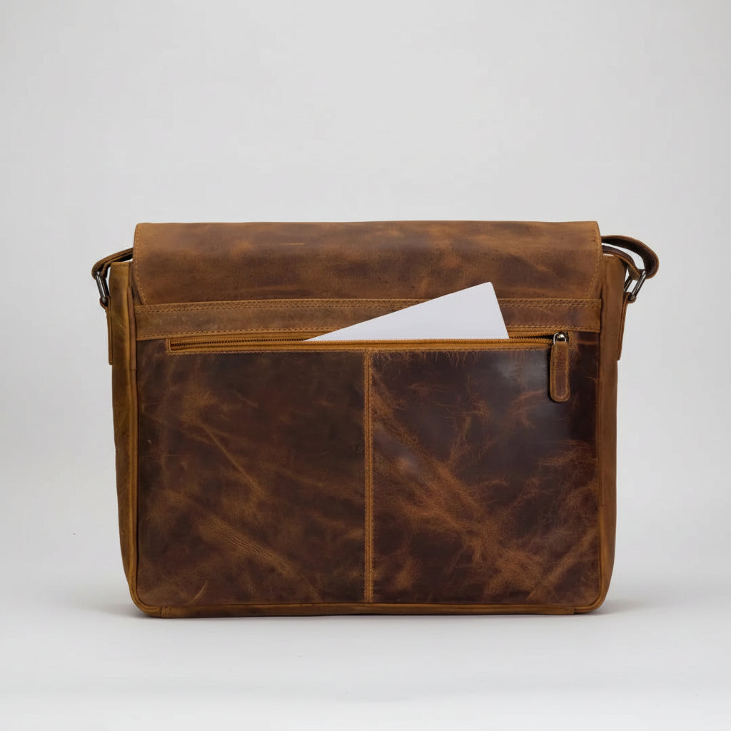 Greenwood Leather Laptop Bag - Boutique of Leathers/Open Road