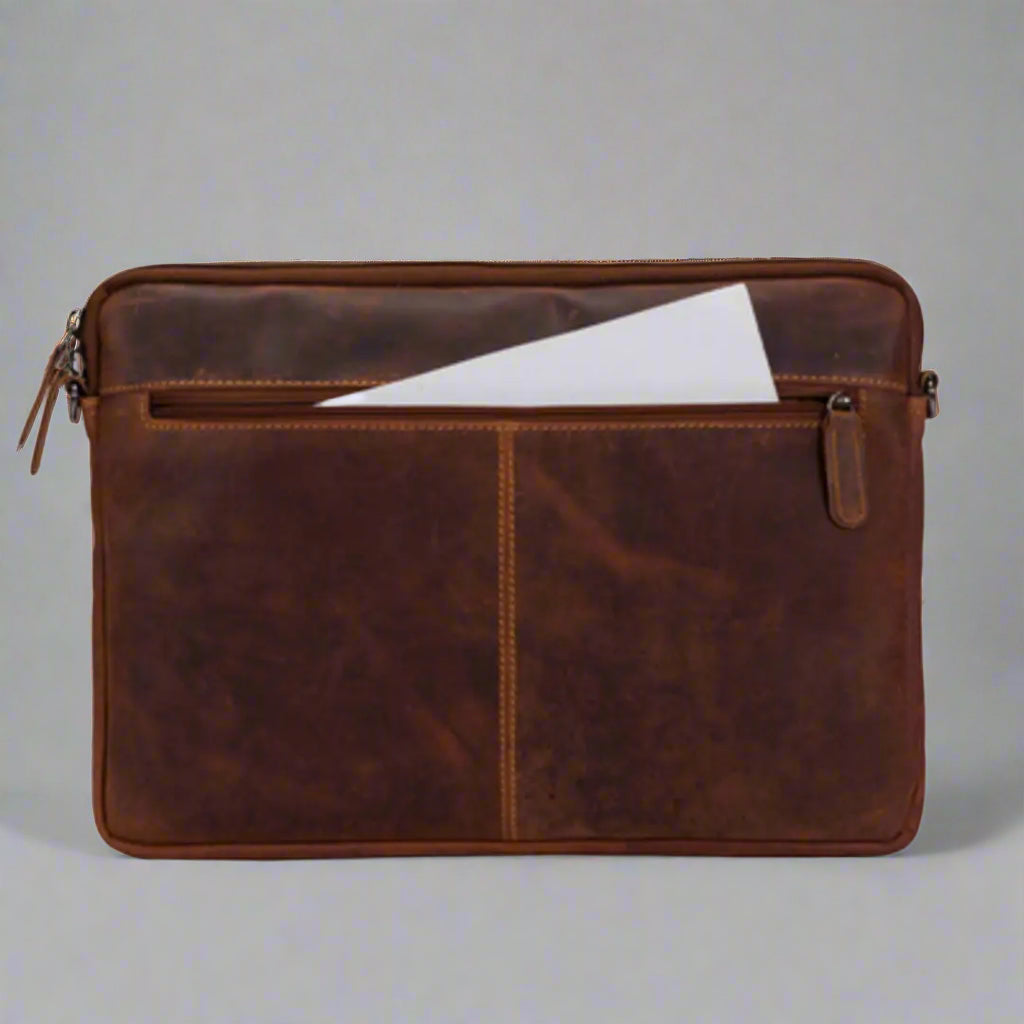 Greenwood Leather Montreal Laptop Sleeve Backpacks & Messenger Bags Boutique of Leathers/Open Road