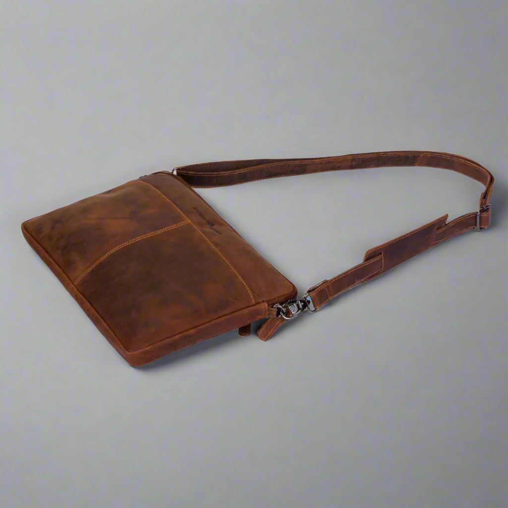 Greenwood Leather Montreal Laptop Sleeve Backpacks & Messenger Bags Boutique of Leathers/Open Road