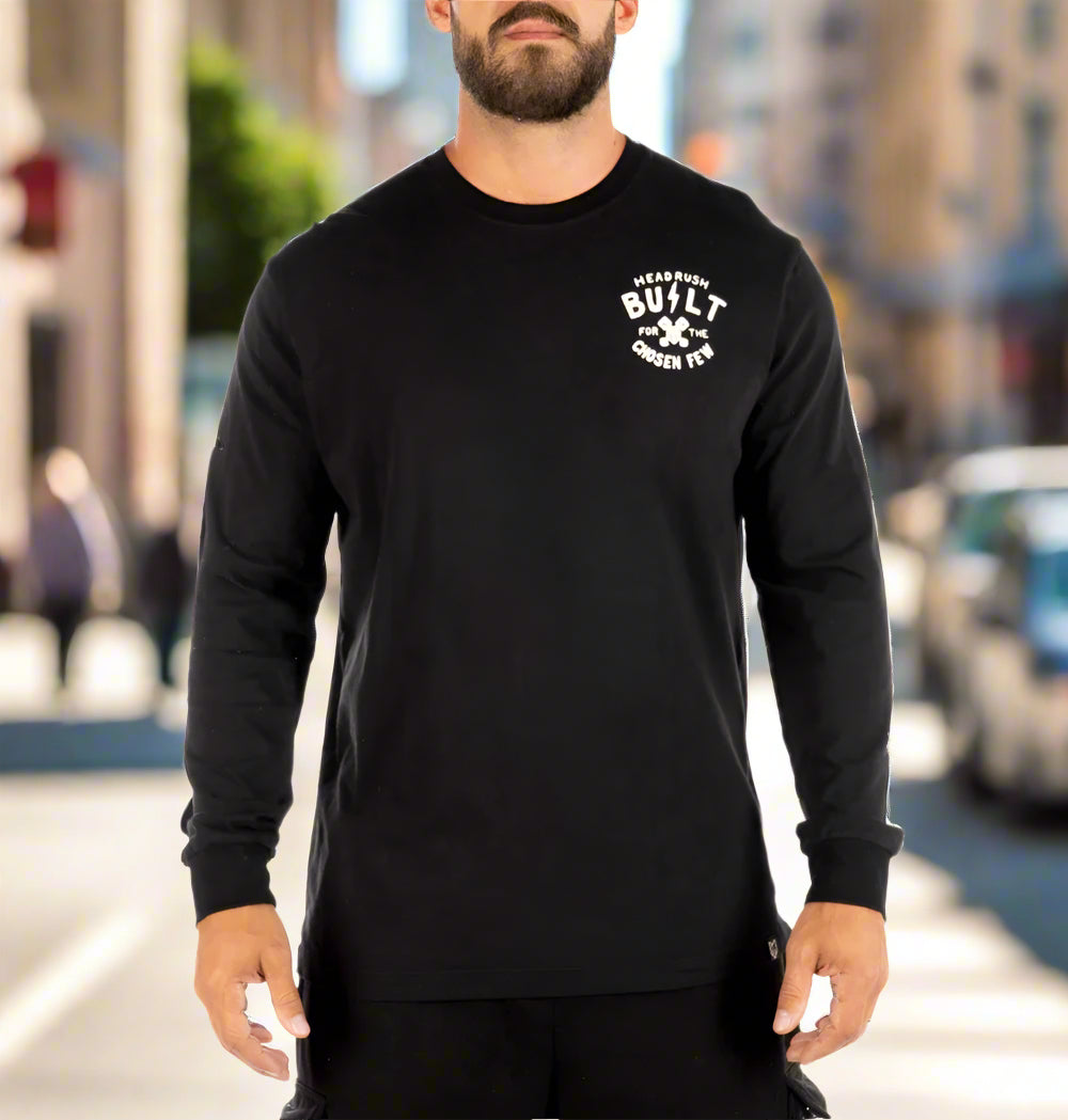 Headrush Men's "Built for the Chosen Few" Long Sleeve Tee - Boutique of Leathers/Open Road