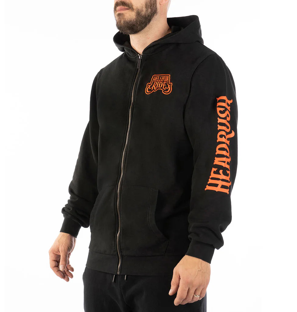 Death Ride Zip Up Hoodie - Boutique of Leathers/Open Road