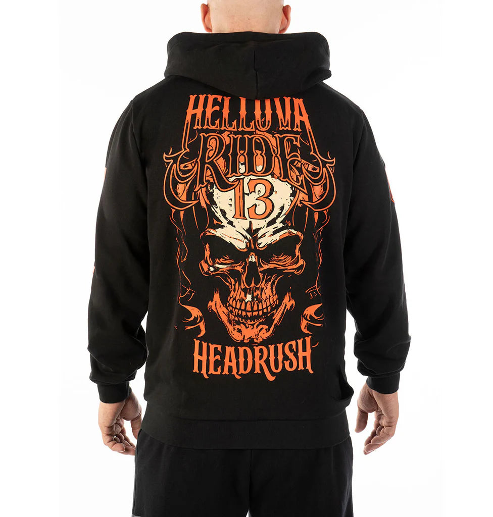 Death Ride Zip Up Hoodie - Boutique of Leathers/Open Road