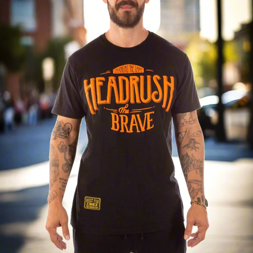 Headrush Men's For The Brave Short Sleeve Shirt Men's Shirts & Tees Boutique of Leathers/Open Road