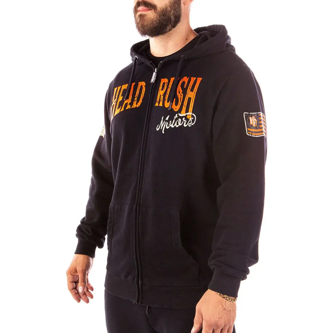 Headrush Men's The Mechanic Zip-Up Hoodie Men's Shirts & Tees Boutique of Leathers/Open Road