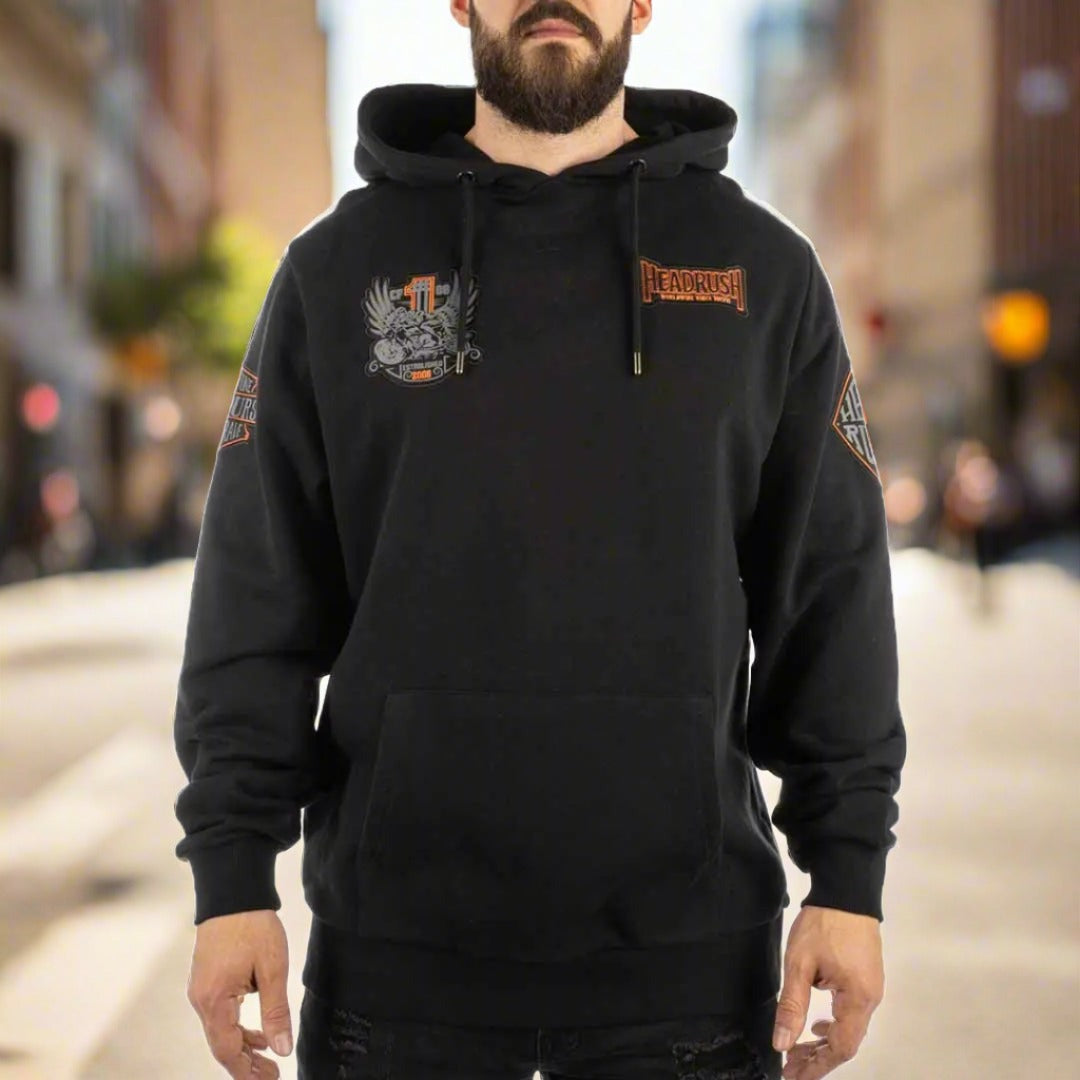 Headrush Men's Worldwide Pullover Hoodie - Boutique of Leathers/Open Road