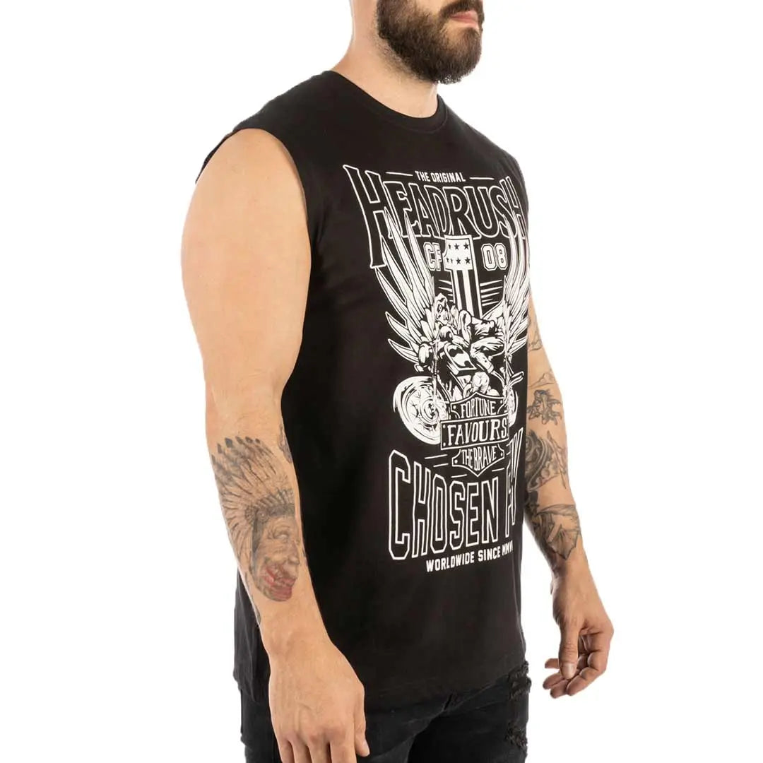 Headrush Men's Worldwide Tank Top - Boutique of Leathers/Open Road