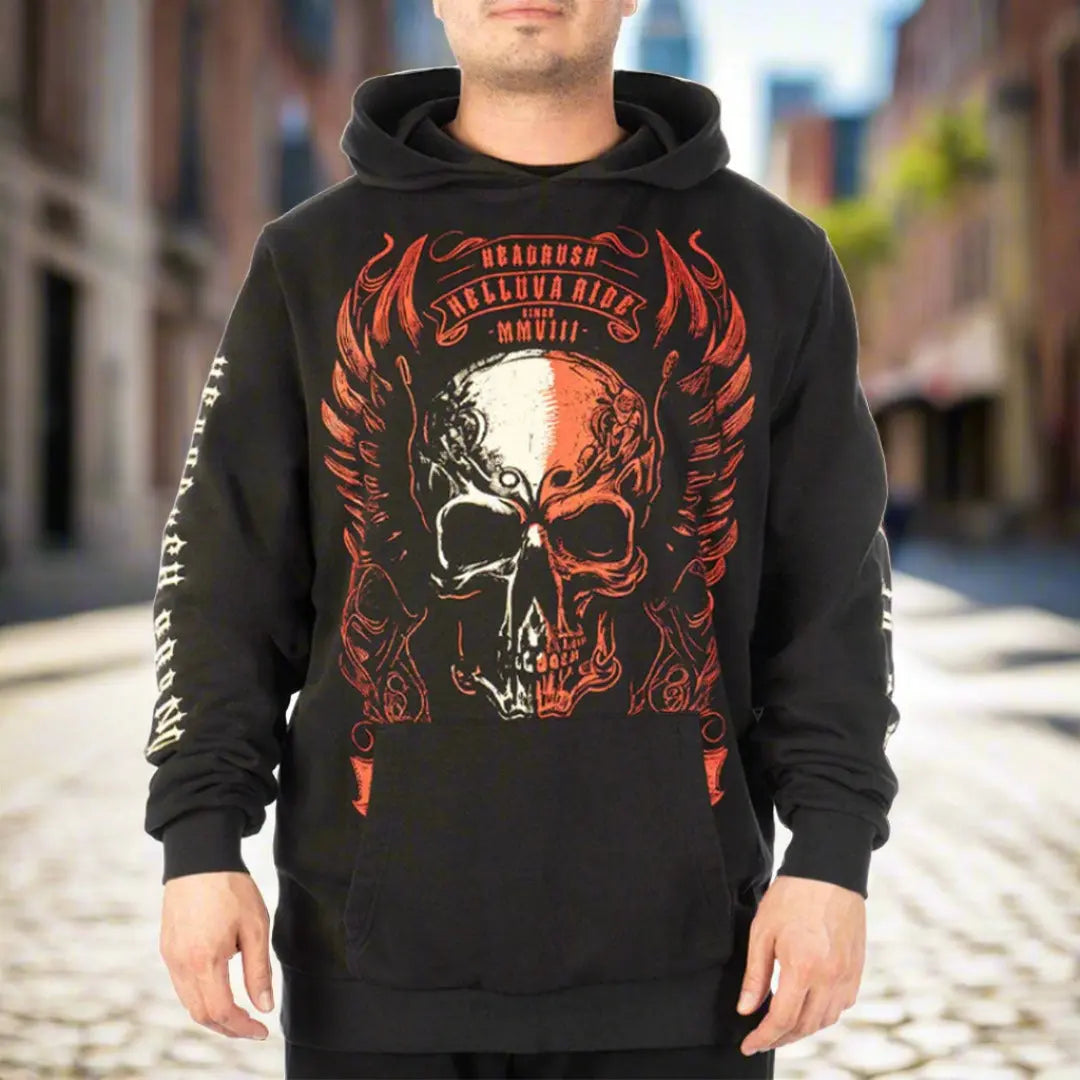 Hell Wings Pullover Hoodie Men's Hoodies & Sweatshirts Boutique of Leathers/Open Road