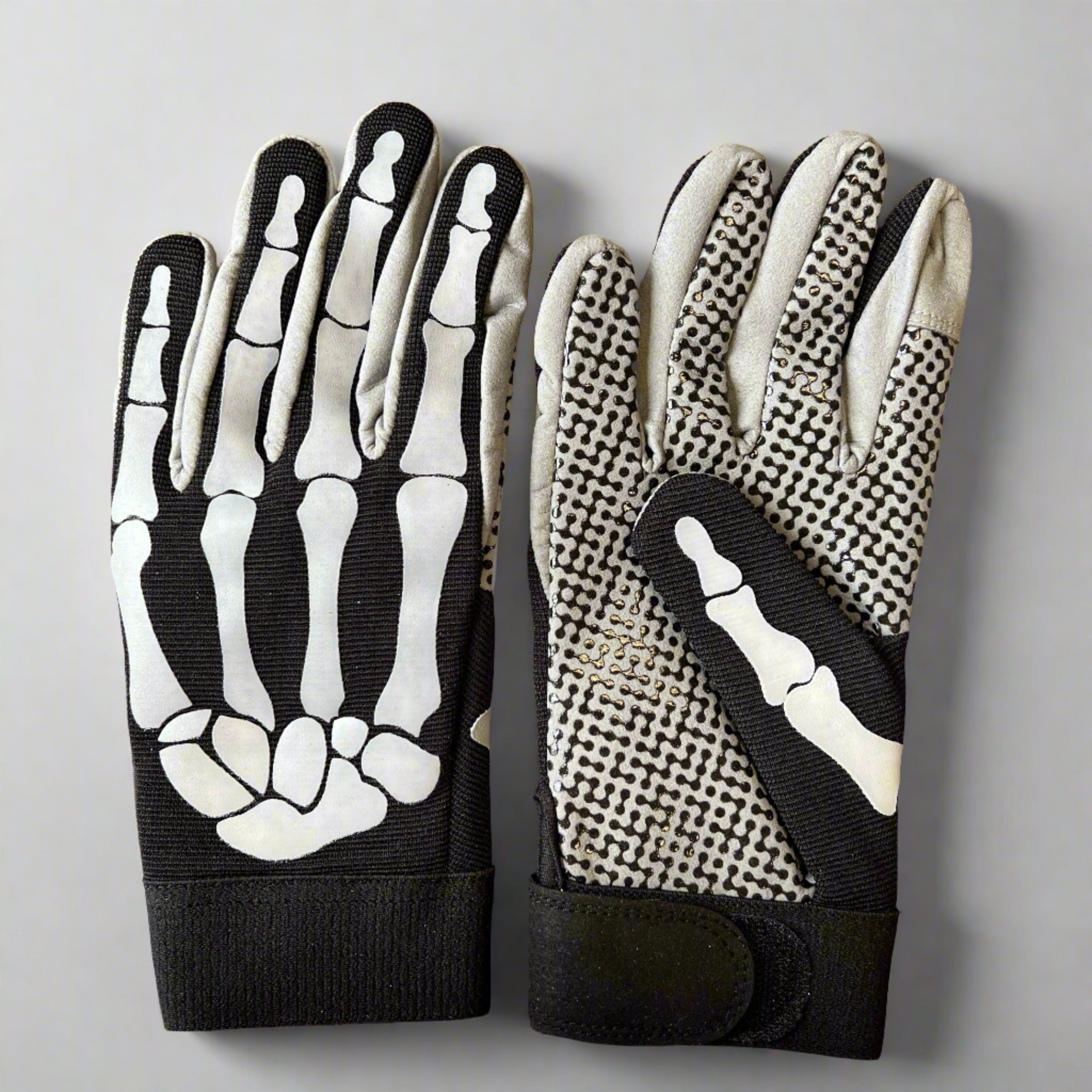 Skeleton Fabric Anti-Slip Mechanic Gloves - Boutique of Leathers/Open Road