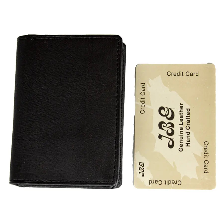 JBG International Distressed Leather Business Cardholder Wallet - Boutique of Leathers/Open Road