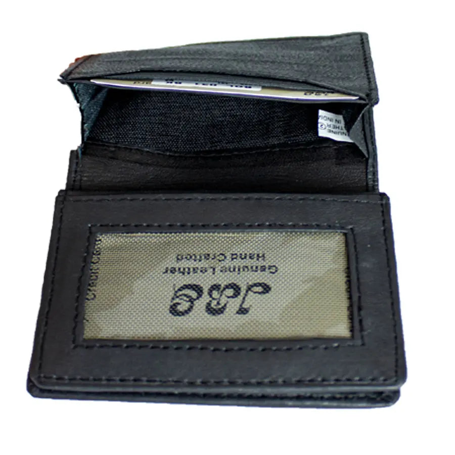 JBG International Distressed Leather Business Cardholder Wallet - Boutique of Leathers/Open Road