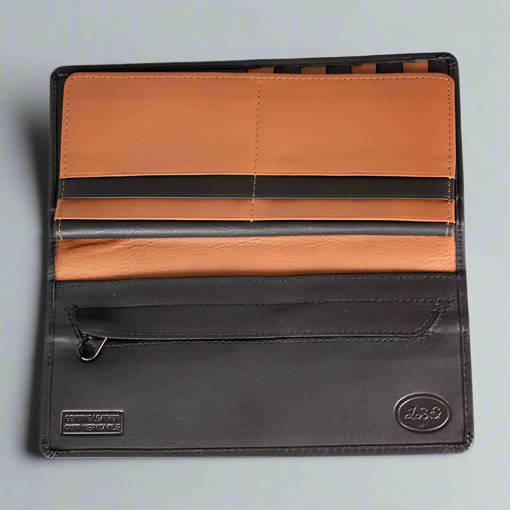 JBG International Men's Breast Pocket Leather Wallet - Boutique of Leathers/Open Road