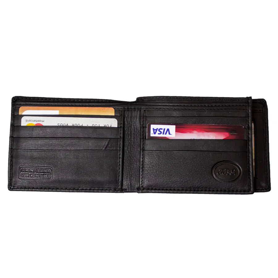 JBG International Men's Center Wing Bifold Leather RFID Wallet - Boutique of Leathers/Open Road