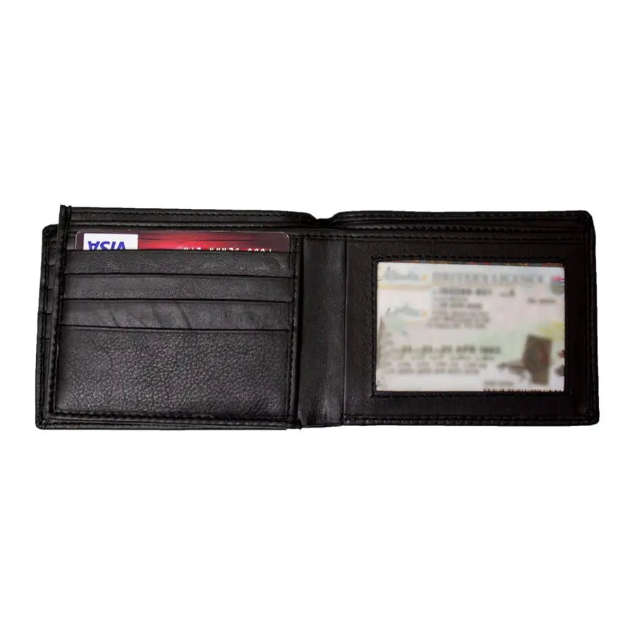 JBG International Men's Center Wing Bifold Leather RFID Wallet - Boutique of Leathers/Open Road