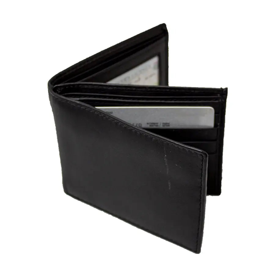 JBG International Men's Center Wing Bifold Leather RFID Wallet - Boutique of Leathers/Open Road