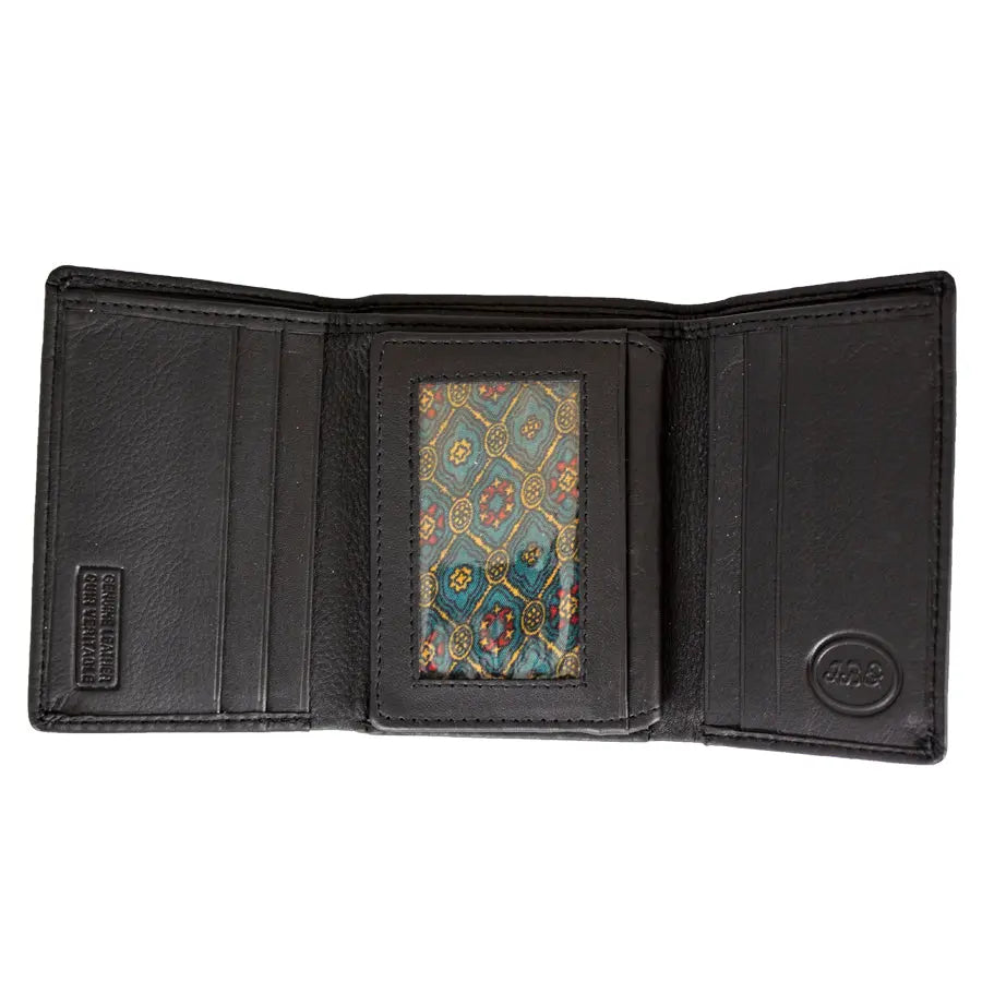 JBG International Men's Flip Up Trifold Leather Wallet - Boutique of Leathers/Open Road