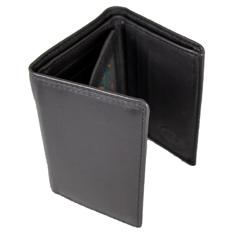 JBG International Men's Flip Up Trifold Leather Wallet - Boutique of Leathers/Open Road