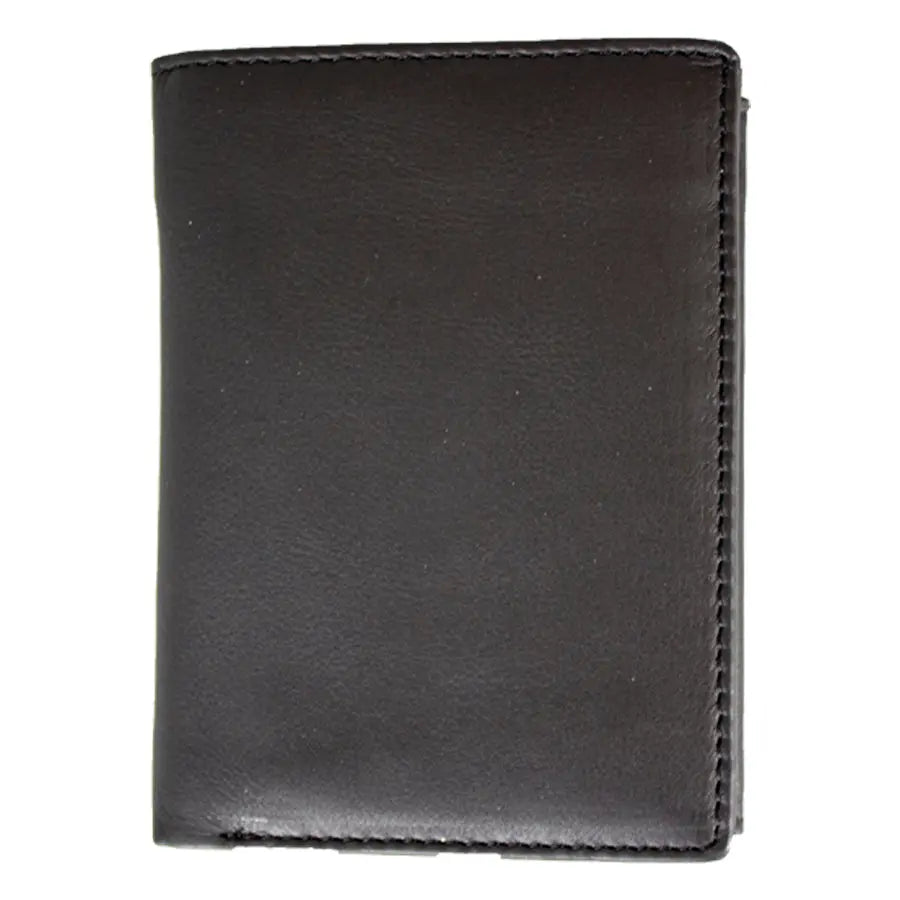 JBG International Men's Snap Close Flip Trifold Leather Wallet - Boutique of Leathers/Open Road