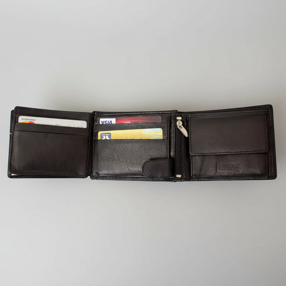 JBG International Men's Trifold Leather RFID Wallet - Boutique of Leathers/Open Road