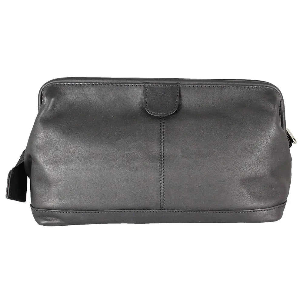 JBG International Structured Leather Toiletry Bag