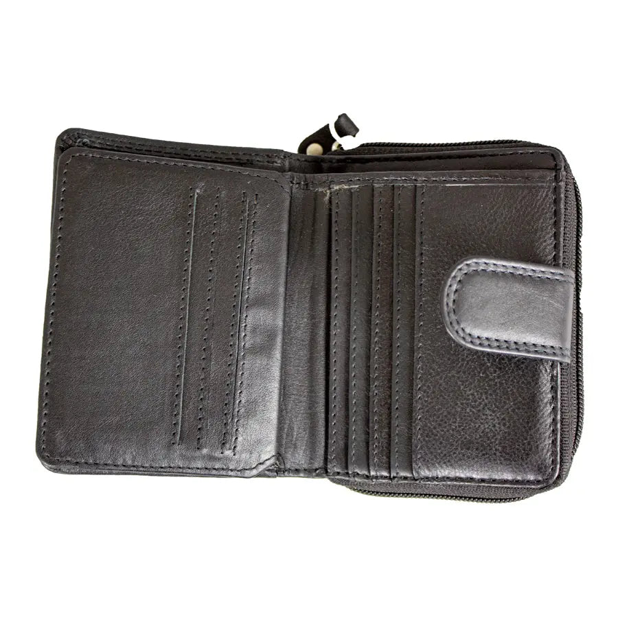 JBG International Women's Small RFID Leather Wallet - Boutique of Leathers/Open Road